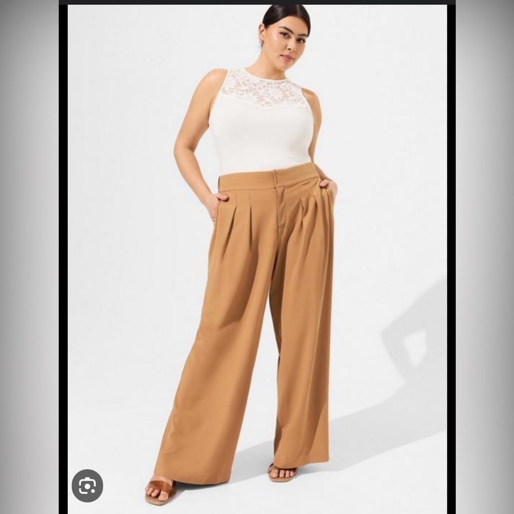 Torrid high waisted wide leg trousers